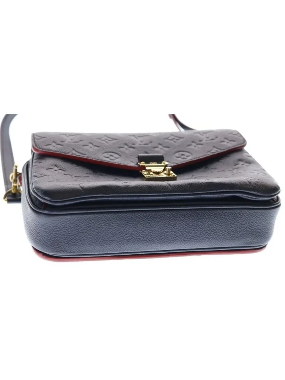Louis Vuitton Monogram Empreinte Pochette Metis Marine Handbag